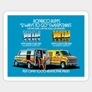 1979 FORD CUSTOM VAN - competition advert Sticker